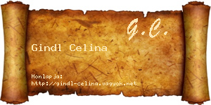 Gindl Celina névjegykártya